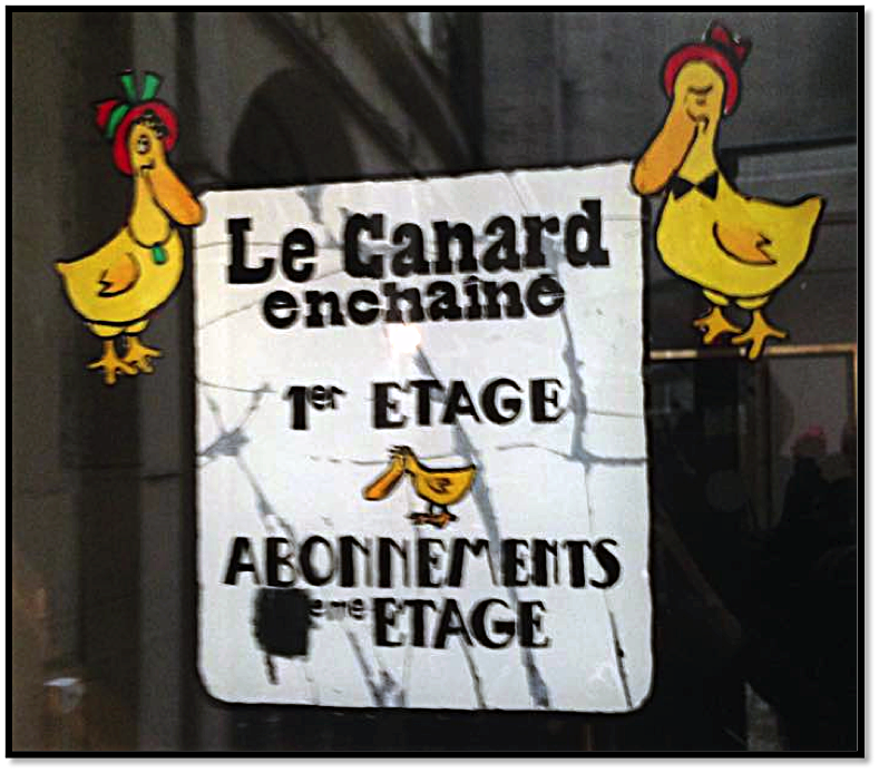 Entrée du Canard Enchaïné