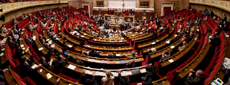 Panorama de l'hémicyle de l'assemblée nationale
